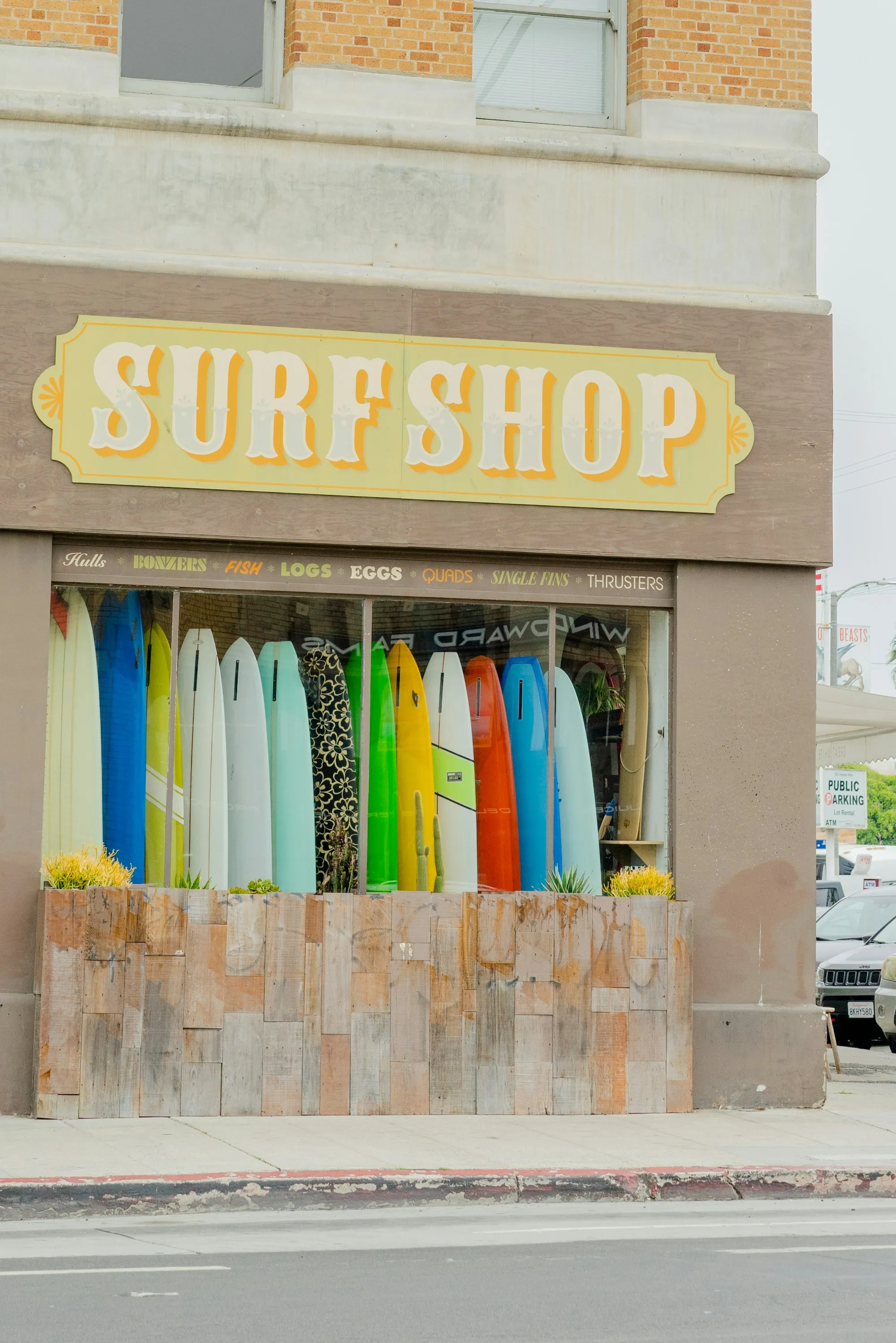 A classic Ocean Beach surf shop storefront on Newport Avenue